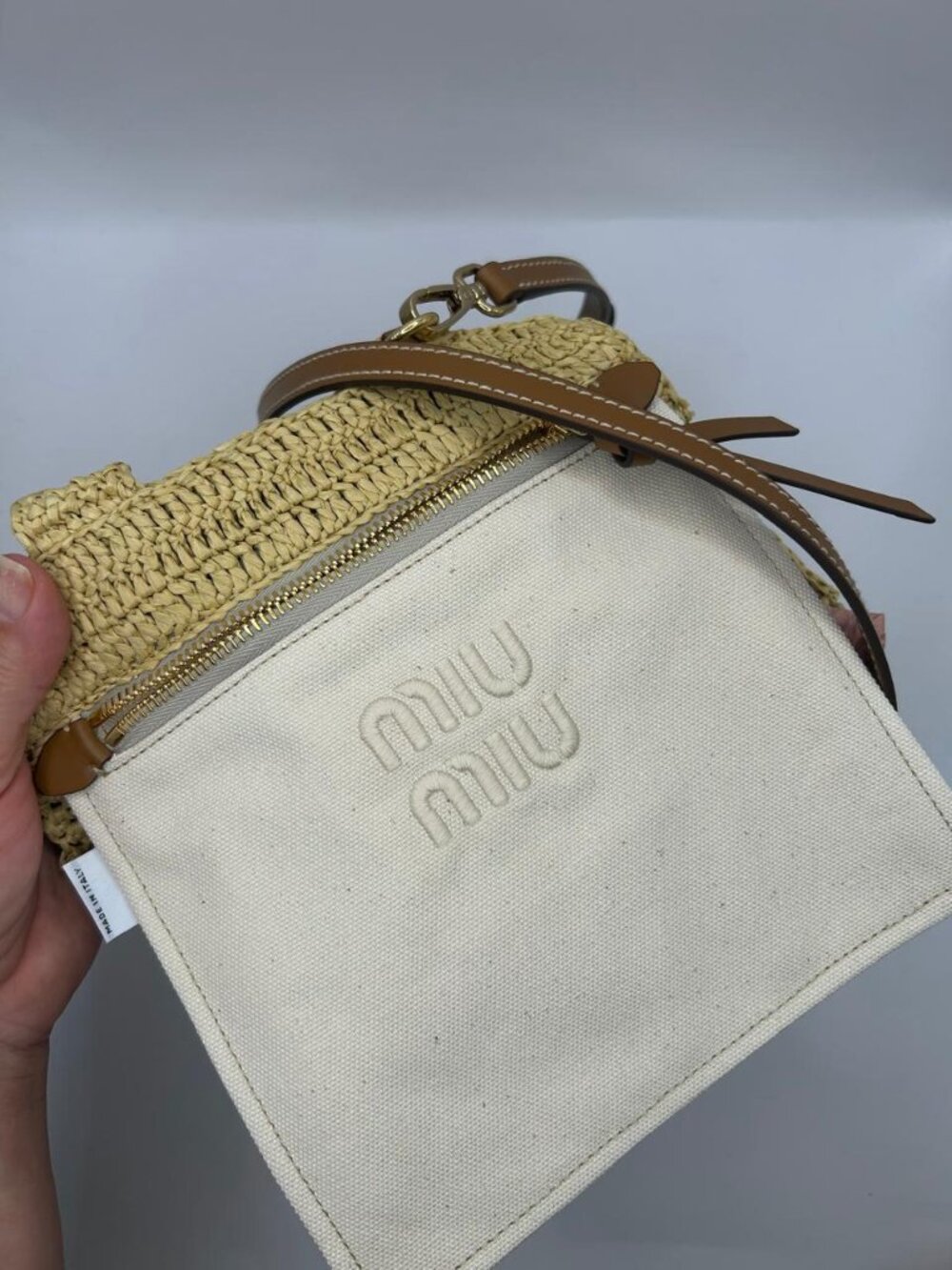 MIU MIU RAFFIA BAG - Picture 7 of 7